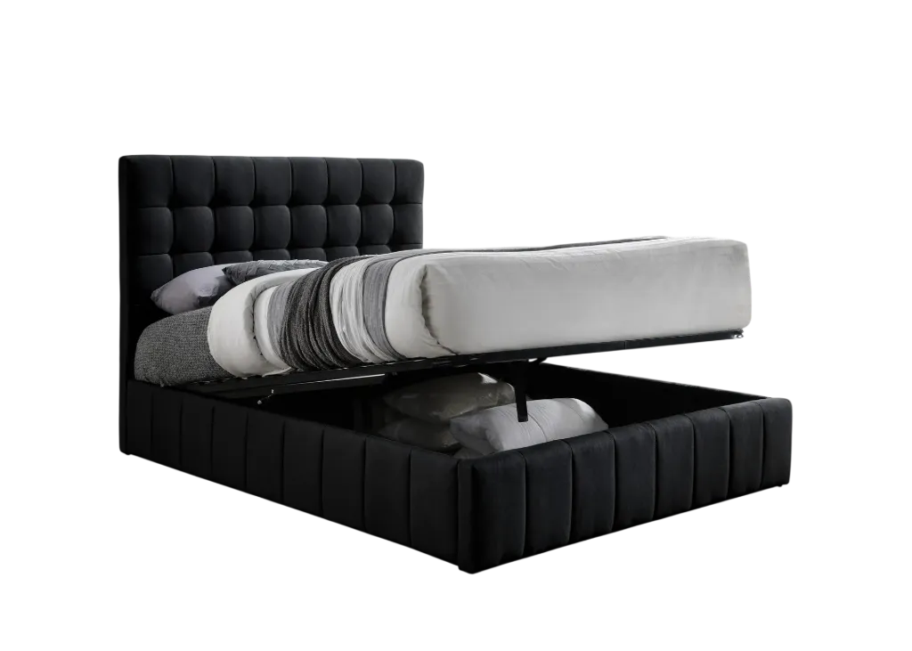 Marchbanks Tufted Gas-Lift Storage Bed
