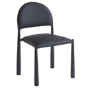 Auggie Black Mid-Century Dining Chair