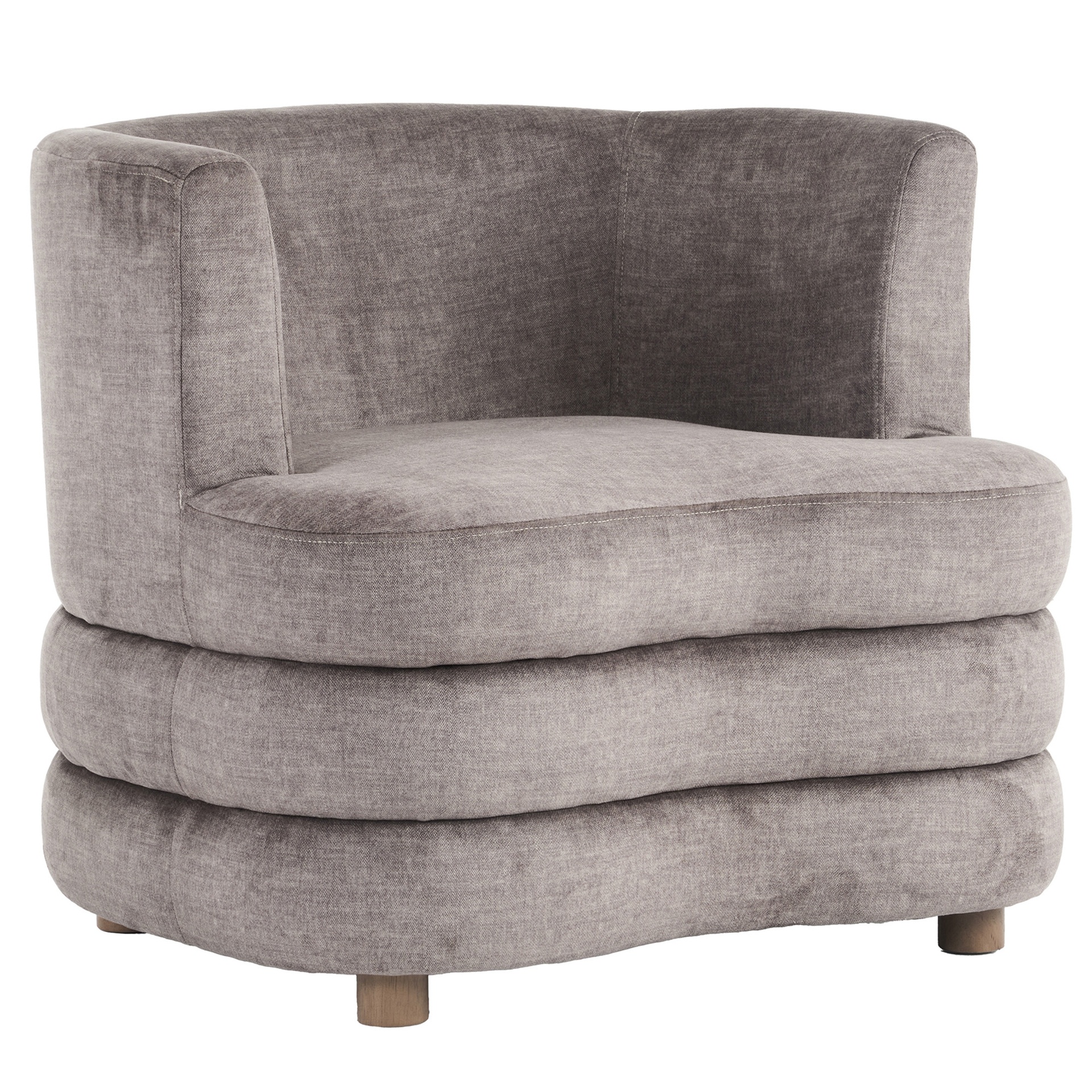 Dorian Dark Taupe Velvet Accent Chair 4