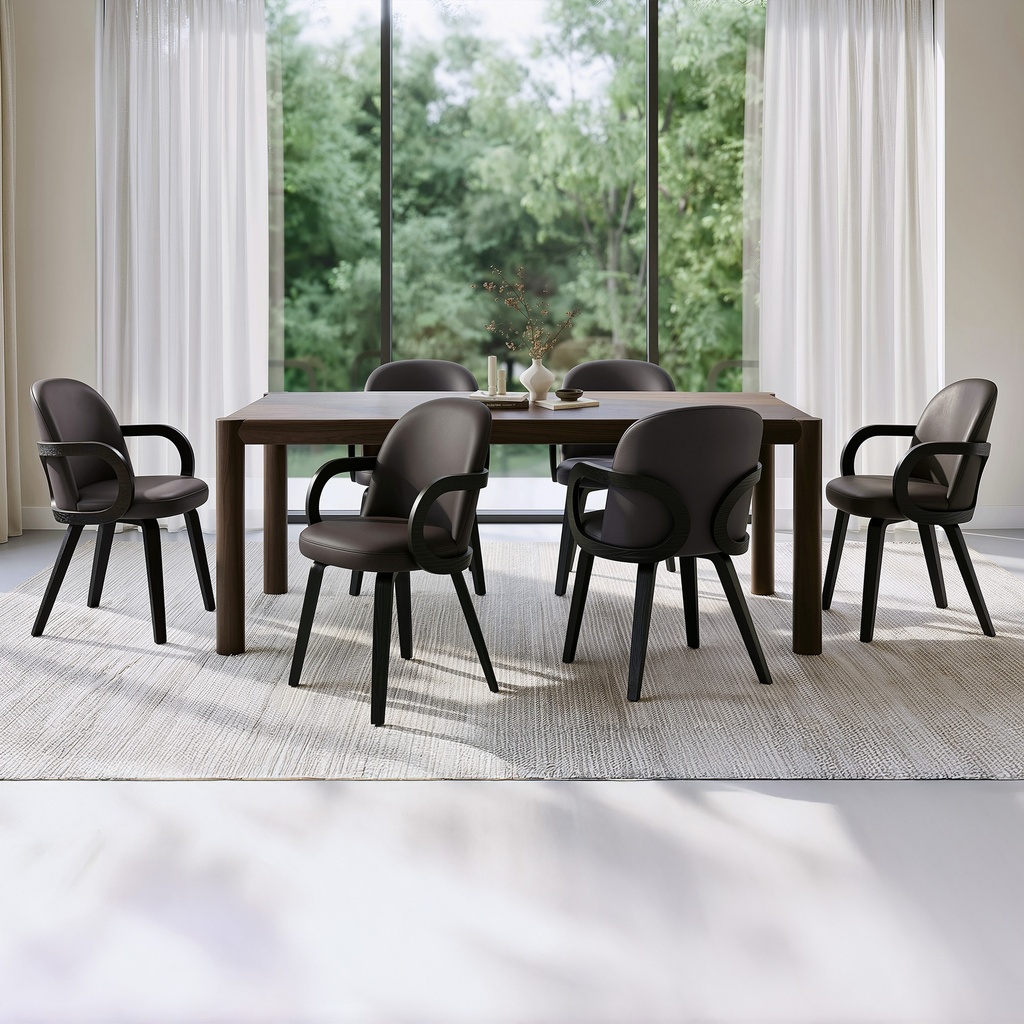 [207-455MOC_911BRN] Advik/Celest 7Pc Dining Set