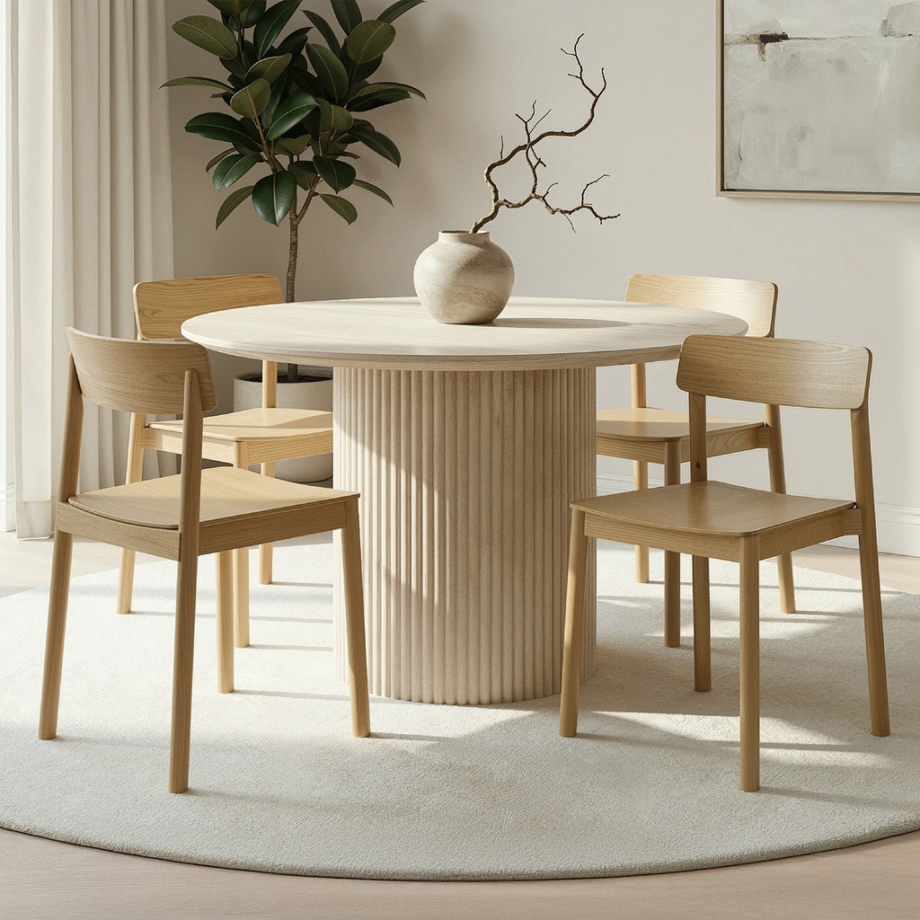[207-246_286NAT] Thalia/Felix 5Pc Dining Set