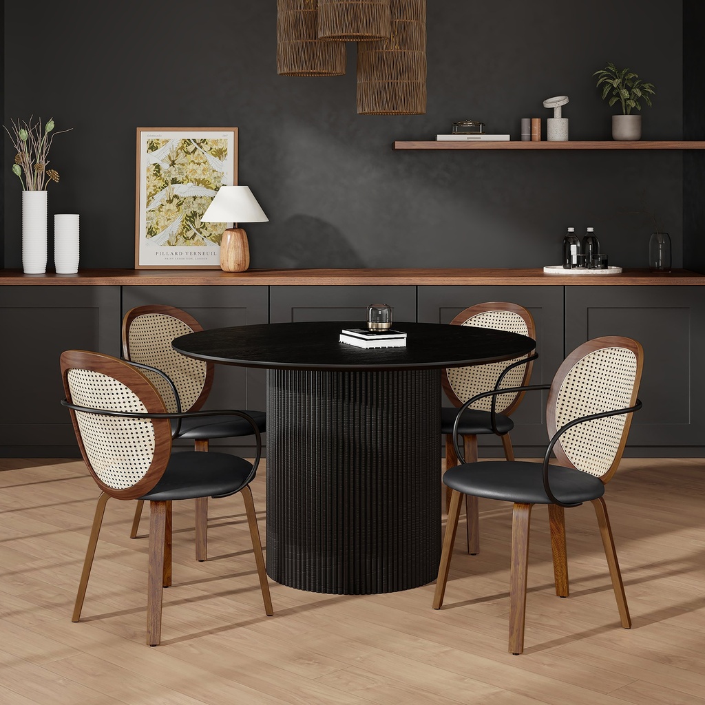 [207-782BLK_660WAL] Tovas/Orias 5Pc Dining Set