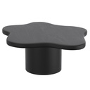 Mayal Black Solid Mango Wood Large Coffee Table