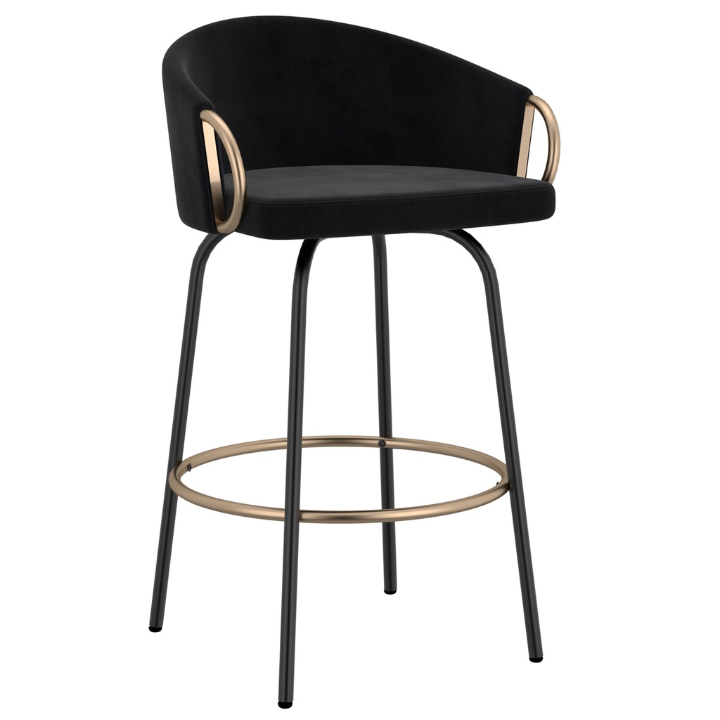 [203-560BLK] Lavo 26" Counter Stool W