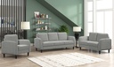 Sierra SOFA/LOVE SEAT/ CHAIR: 3 Piece (Grey)