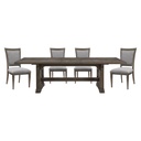 Sarasota Driftwood Brown 5-Piece Extendable Dining Set