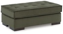 Caspian-Town Olive Tufted Oversized Accent Ottoman