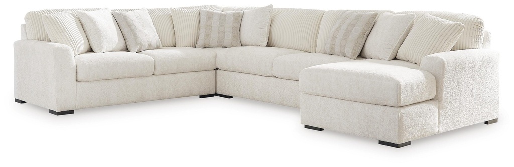 Chessington Ivory 4-Piece Sectional with Chaise