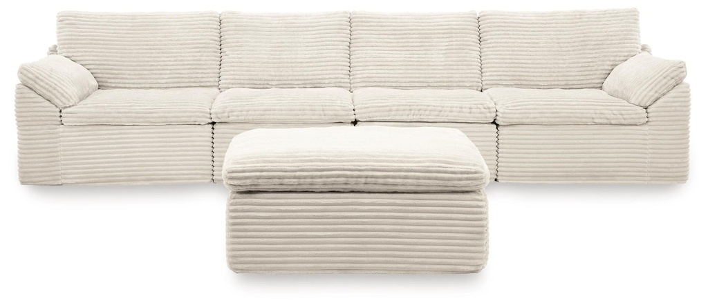[PC84304S1] Fannin 4-Piece Sectional with Ottoman
