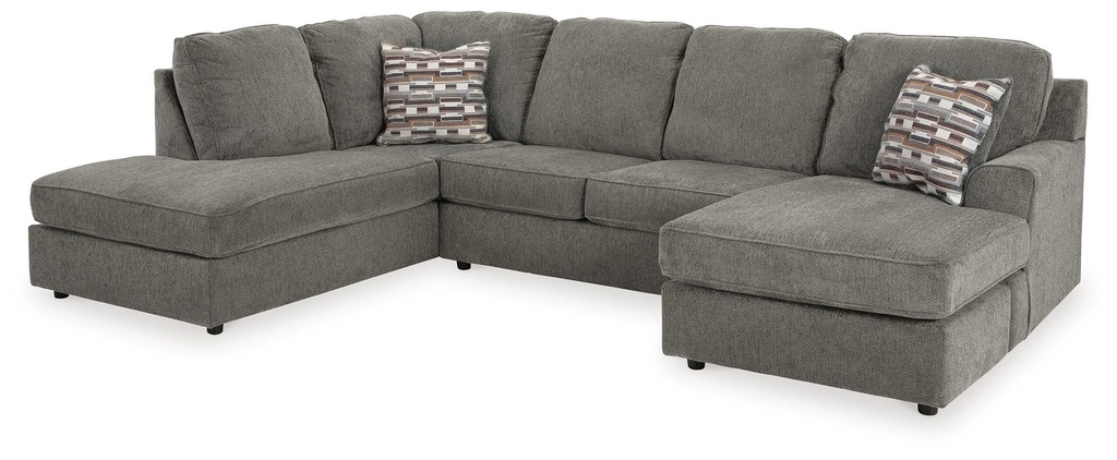 O'Phannon Herringbone Chenille 2-Piece Sectional with Chaise