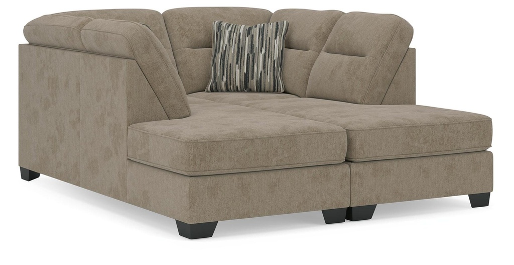 Olten Mocha 2-Piece Right-Facing Super Chaise