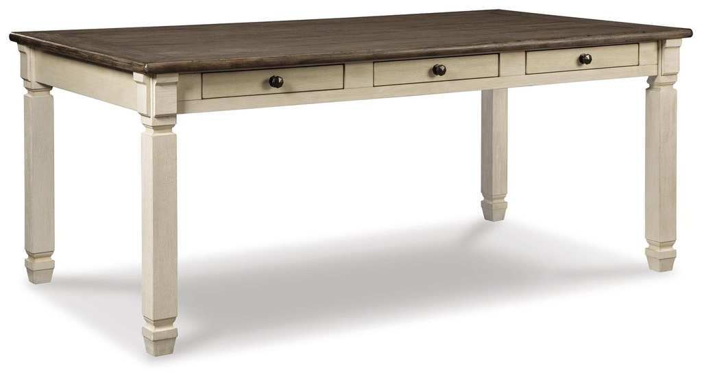 [D647-25] Bolanburg Two-Tone Rectangular Dining Table with 6 Drawers