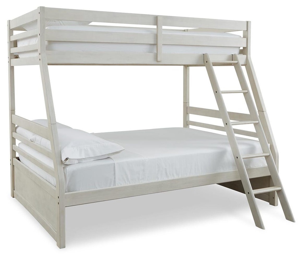 Robbinsdale Antiqued White Twin over Full Bunk Bed
