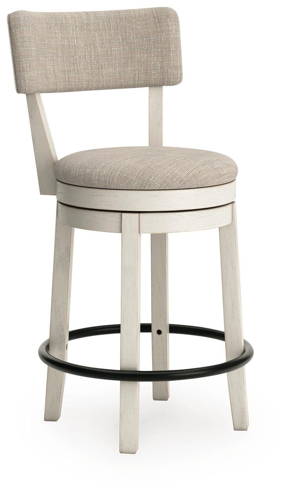 Robbinsdale Upholstered Swivel Barstool