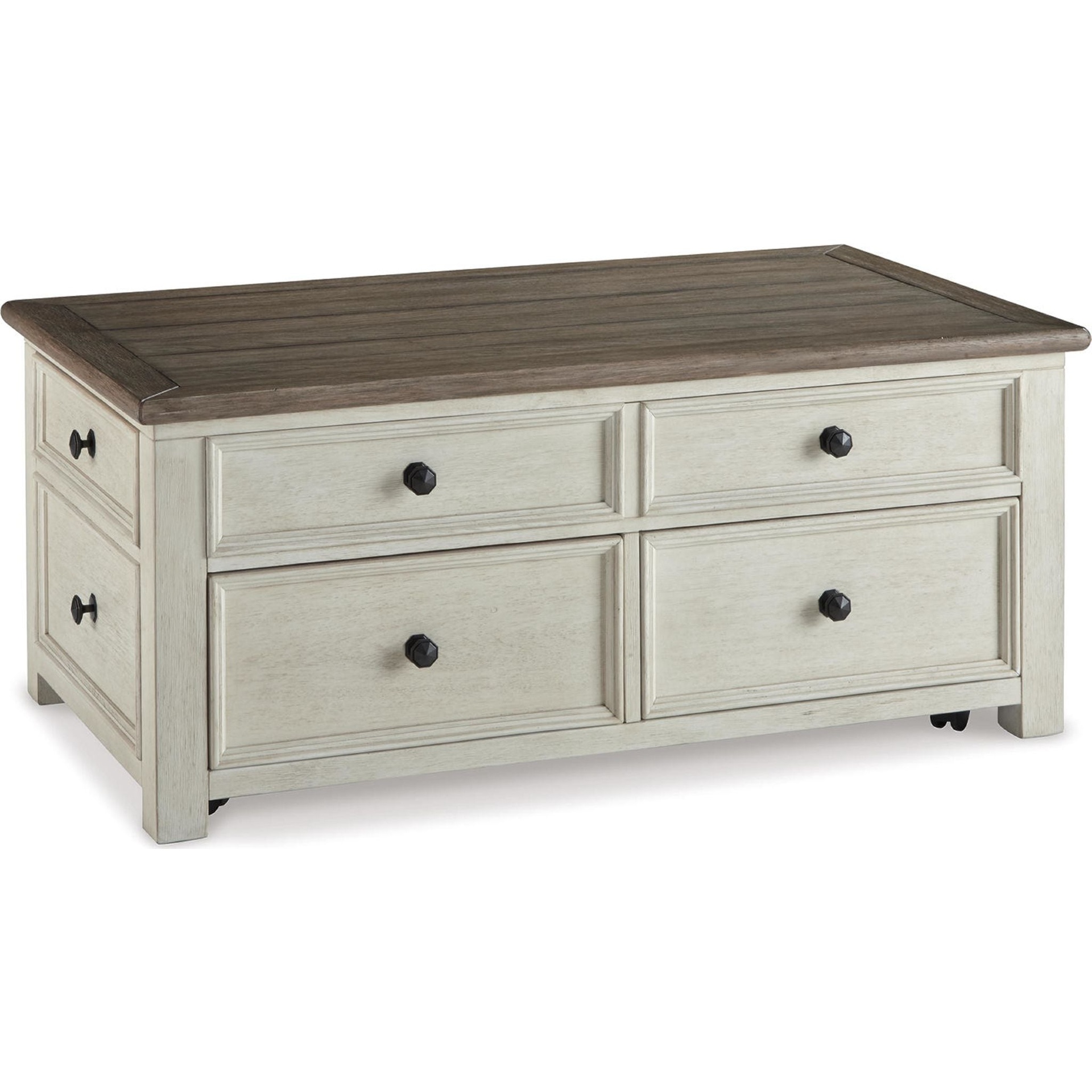 Bolanburg Two-Tone Antiqued White Lift Top Coffee Table 4