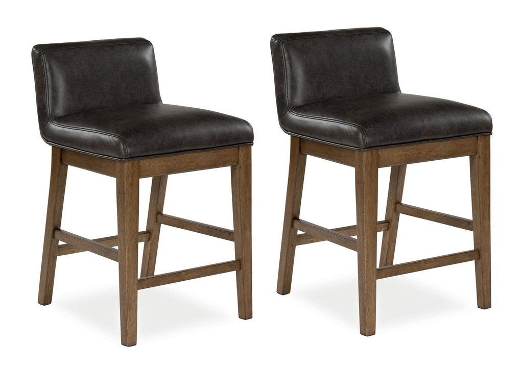 Cabalynn Upholstered Barstool (Two-tone Brown)