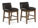 Cabalynn Upholstered Barstool (Two-tone Brown)