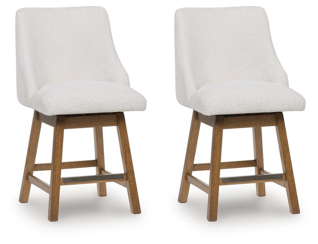Cabalynn Upholstered Swivel Barstool