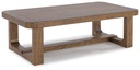Cabalynn Light Brown Rectangular Cocktail Table