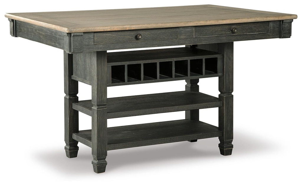 [D736-32] Tyler Creek Rectangular Dining Room Counter Table