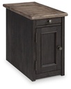 Tyler Creek Chair Side End Table (USB & Cup Holders)