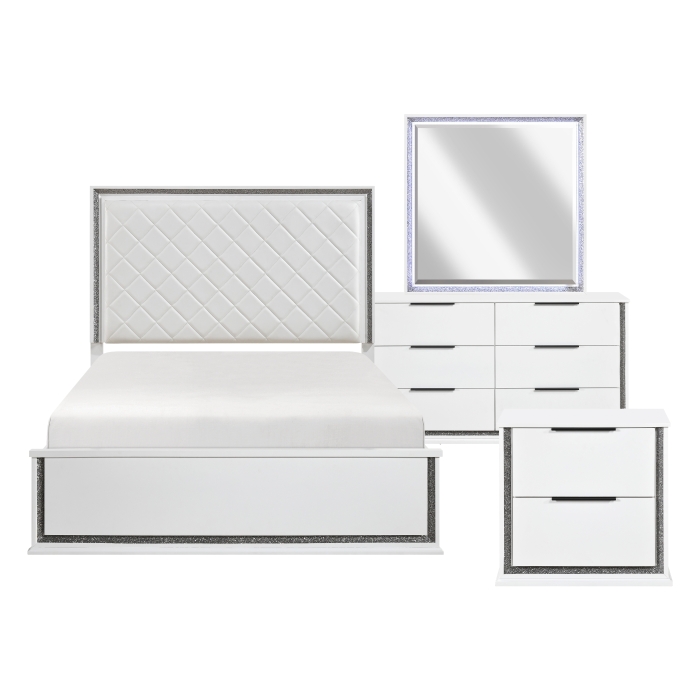 Lumin 4-Piece Bedroom Set with LED Lighting