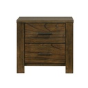 Sullivan Wire-Brushed Oak 2-Drawer Nightstand