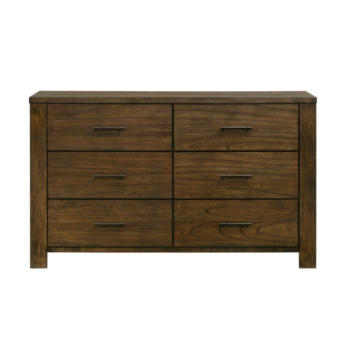 Sullivan Wire-Brushed Oak 6-Drawer Dresser