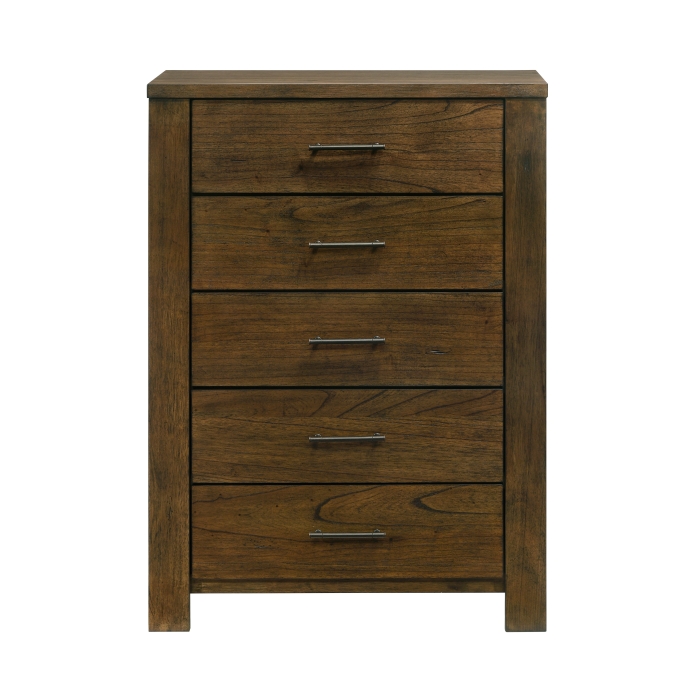 Sullivan Wire-Brushed Oak 5-Drawer Chest