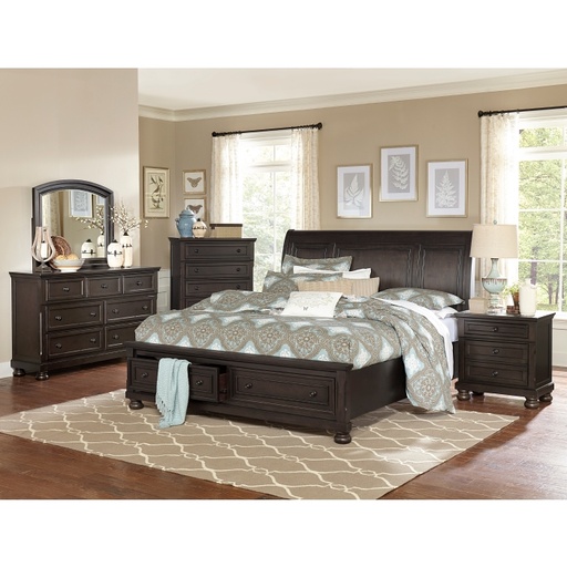 [1718GYK] Begonia Bed with Storage (King)