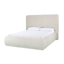 Taupe Woven Rattan Bed