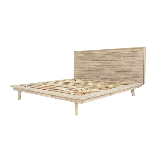 [GIA001KB] Gia Bed (Light Driftwood) (King)