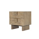 Charcoal Upholstered Nightstand