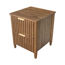 Dark Walnut Plank Nightstand