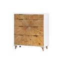 Sunburst Reclaimed Wood 5-Drawer Chest