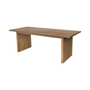 Dark Walnut Plank Dining Table