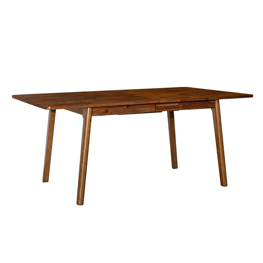 Charcoal Extension Dining Table with Wood Runners