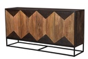 Maze Pattern Metallic Sideboard