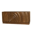 Ripple Carved Walnut Sideboard