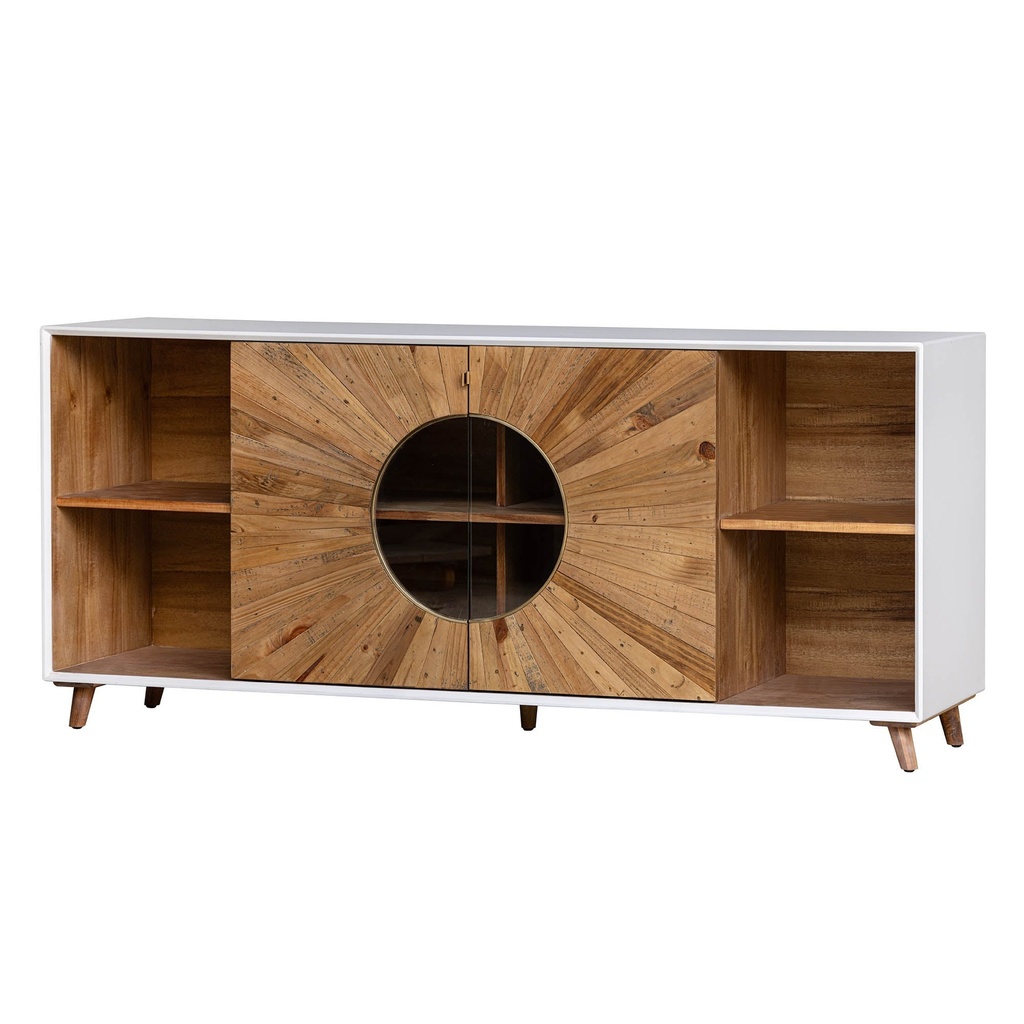 Sunburst Circle-Door Sideboard