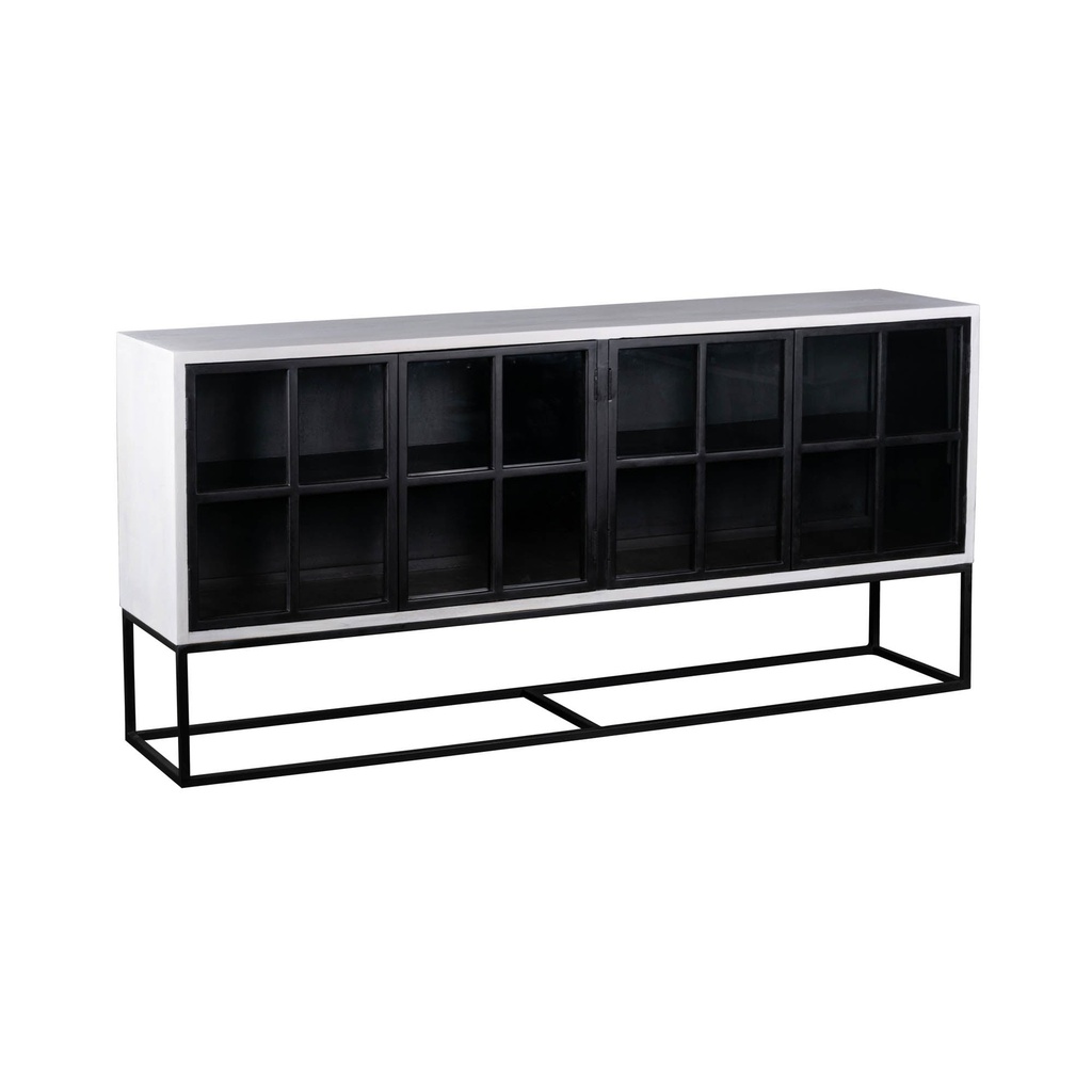 Windowpane Glass Sideboard