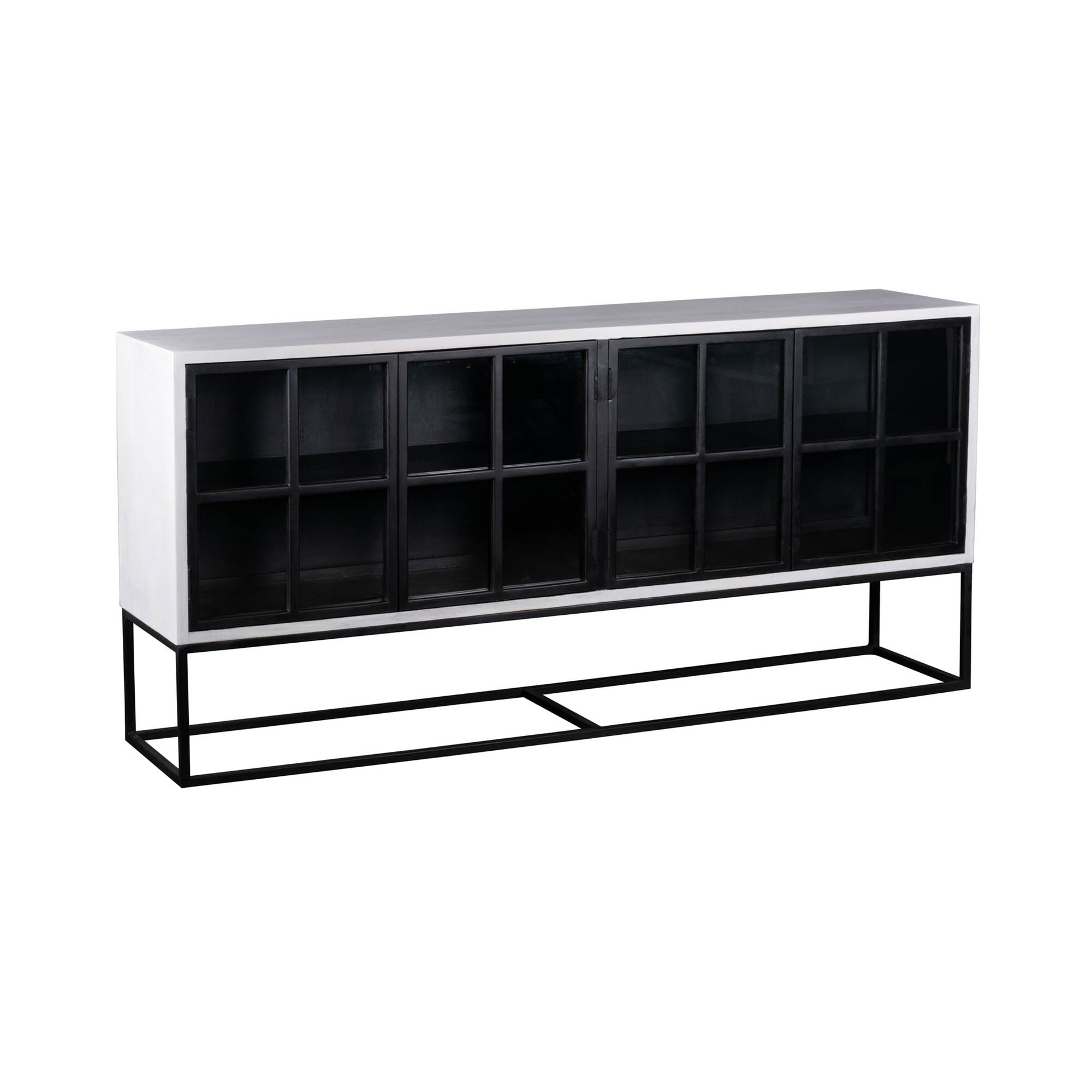 Windowpane Glass Sideboard 5