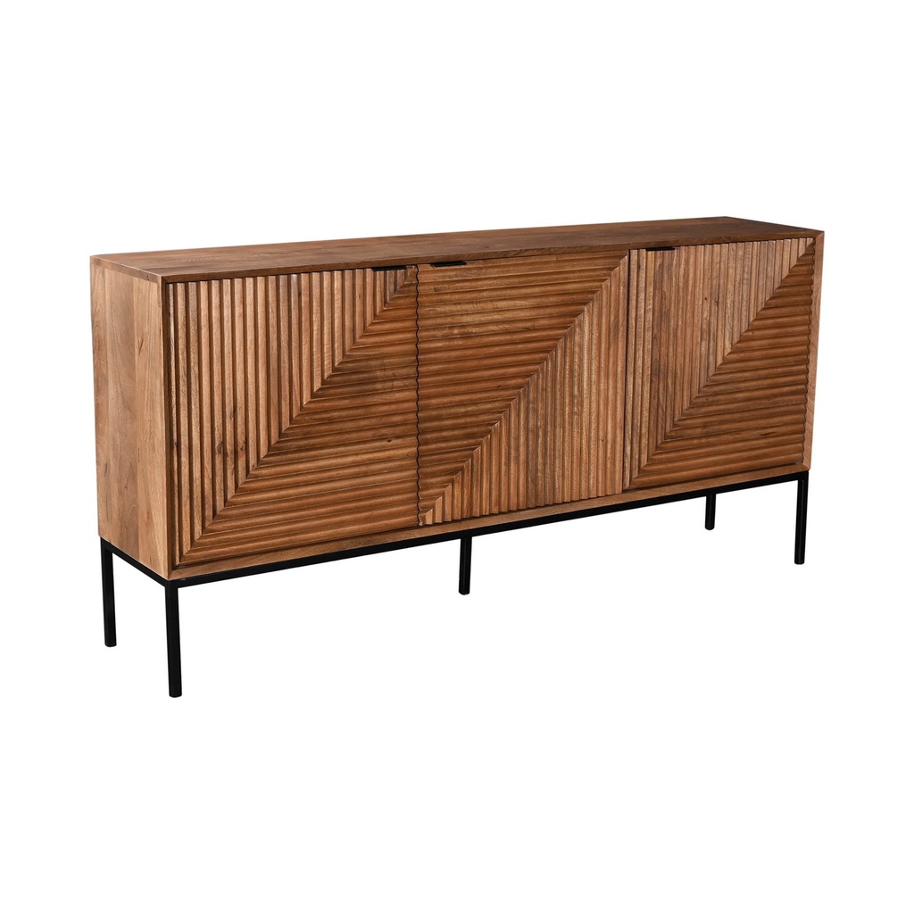 Curved Walnut Sideboard
