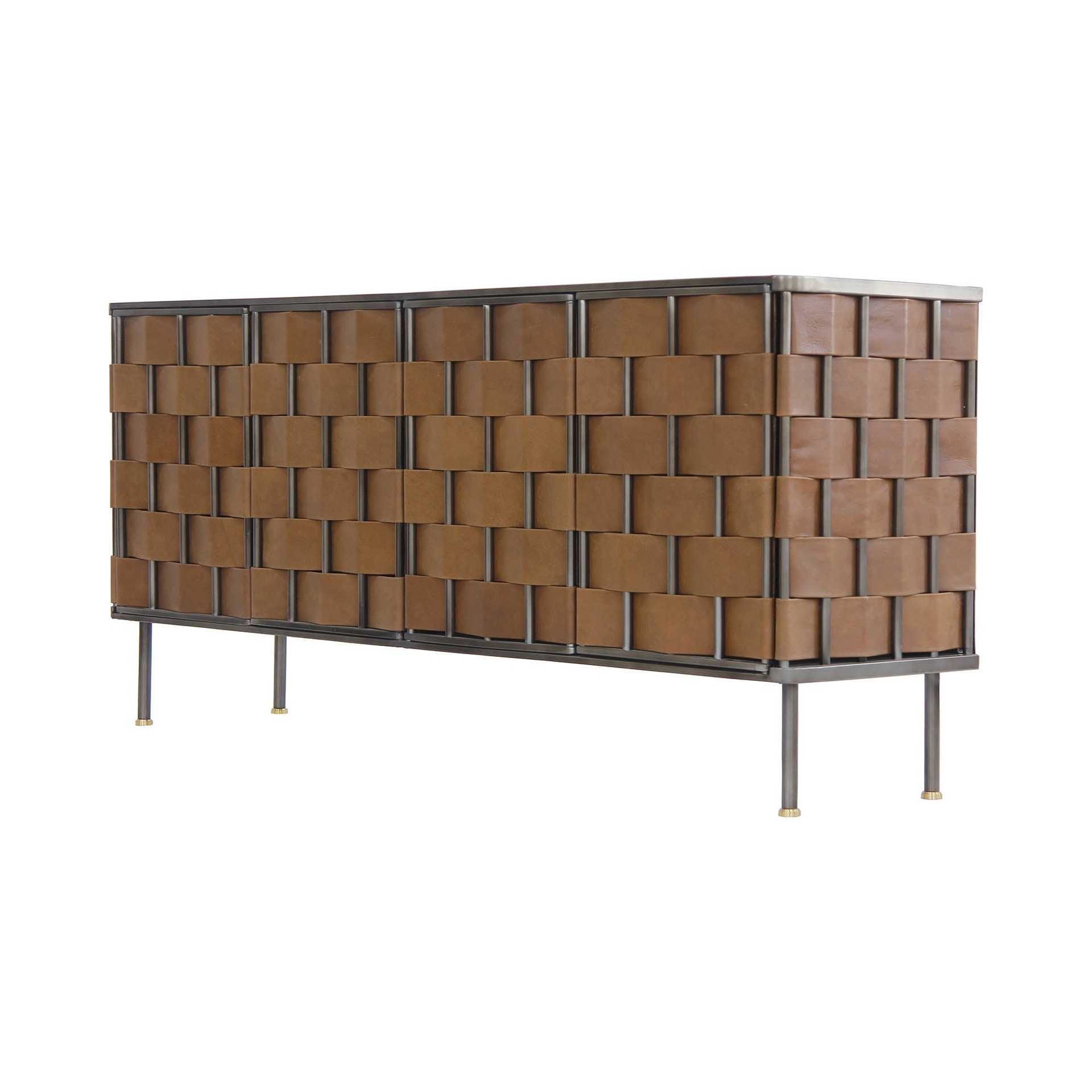 Woven Leather Sideboard 5