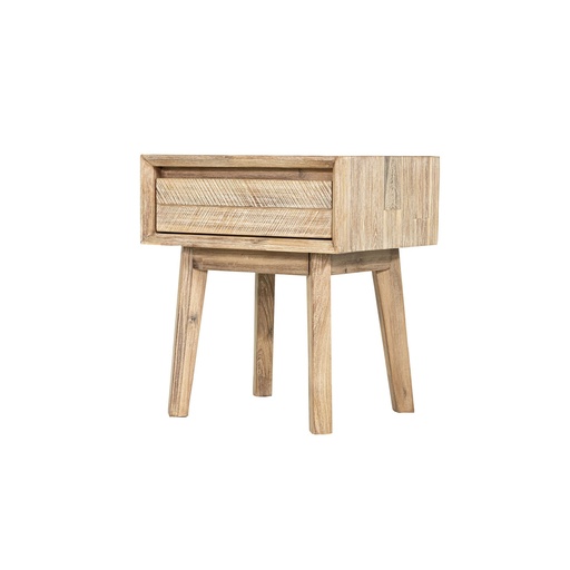 [GIA001] Gia 1 Drawer Nightstand (Light Driftwood)