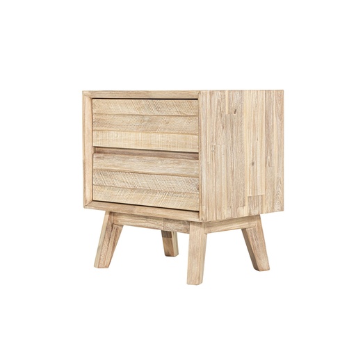 [GIA002] Gia 2 Drawer Nightstand (Light Driftwood)