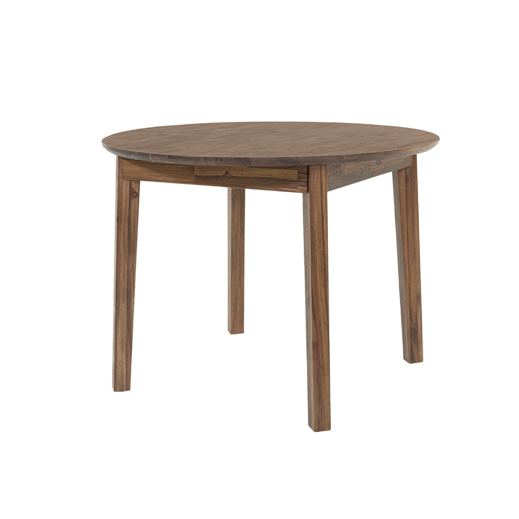 Crosshatch Wood Round Dining Table