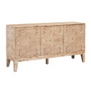 Burl Wood 3-Door Sideboard