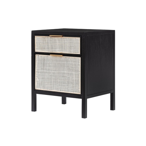 [RAT004-E] Rattan Filing Cabinet (Ebony)
