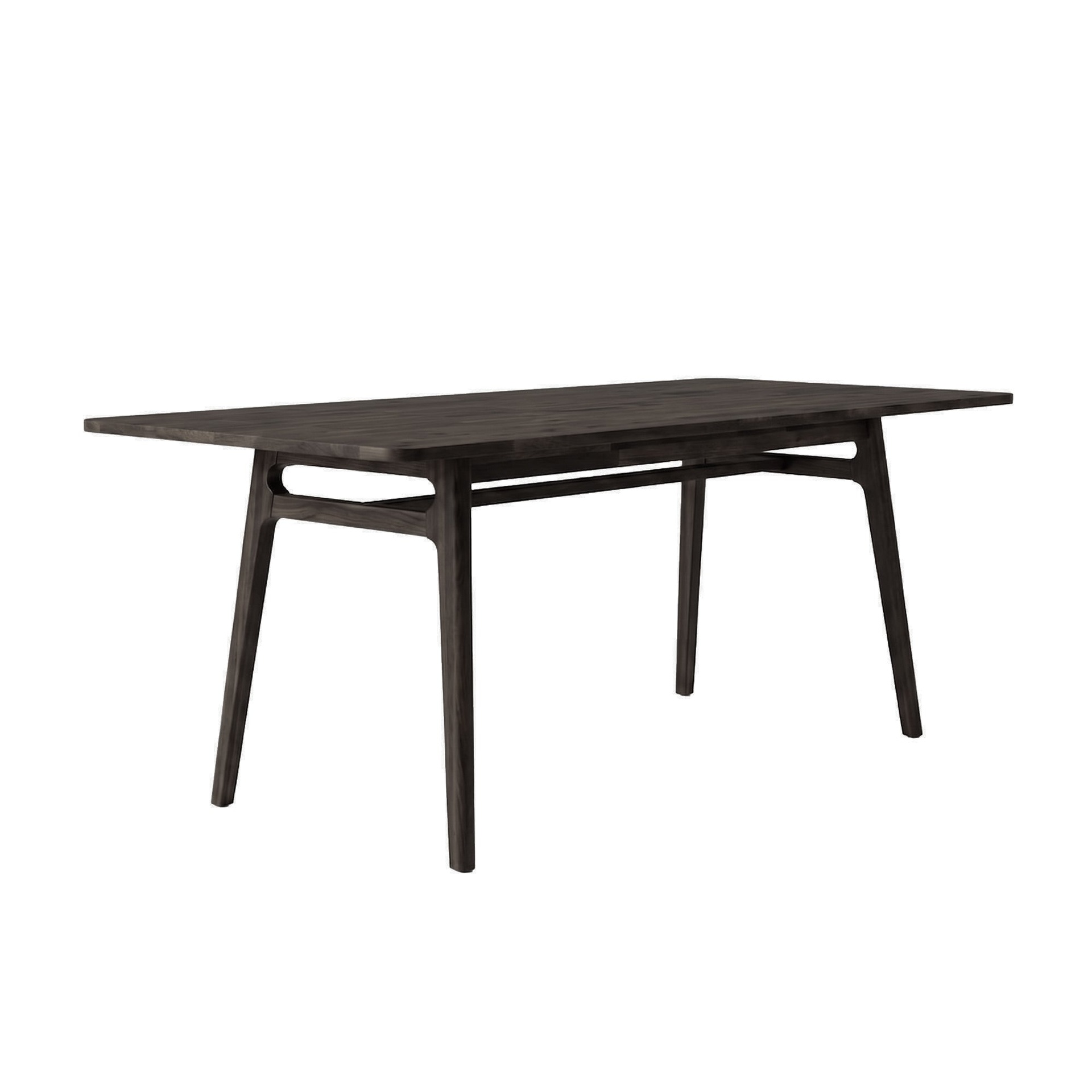 Mid-Century Solid Acacia Dining Table 6